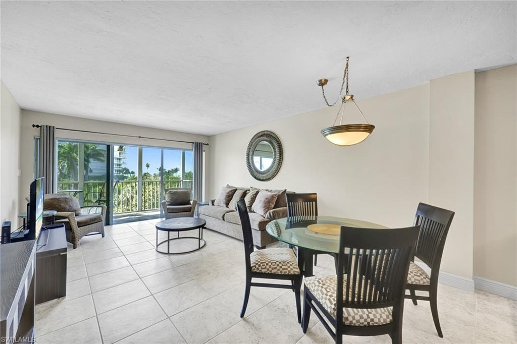 Dining space featuring baseboards