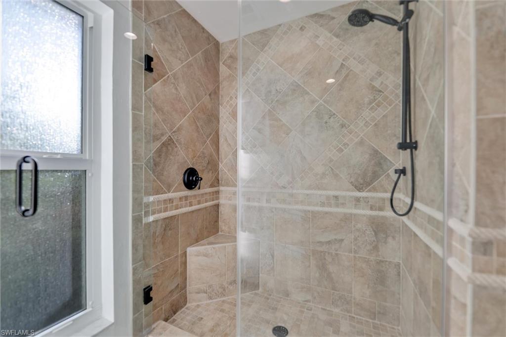 Bathroom featuring a stall shower
