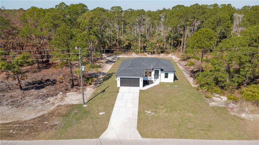 View from above of property