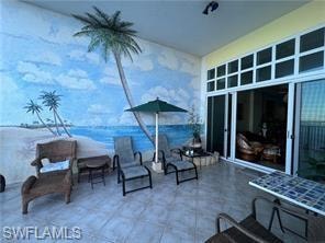 View of patio featuring outdoor dining space
