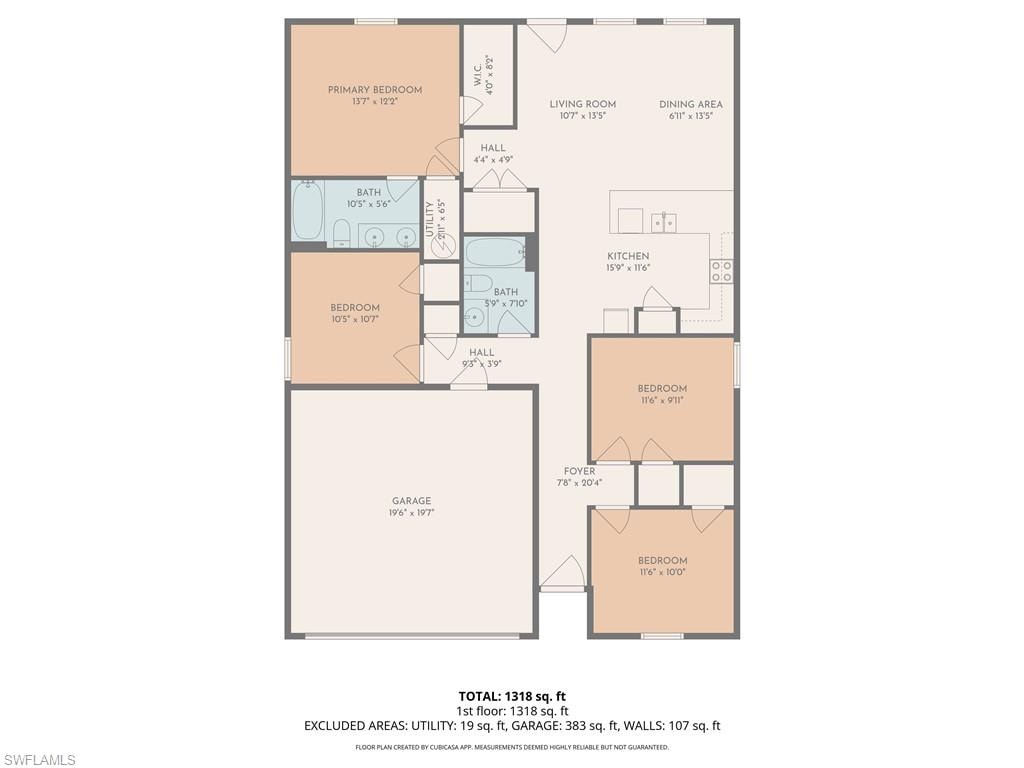 View of floor plan / room layout
