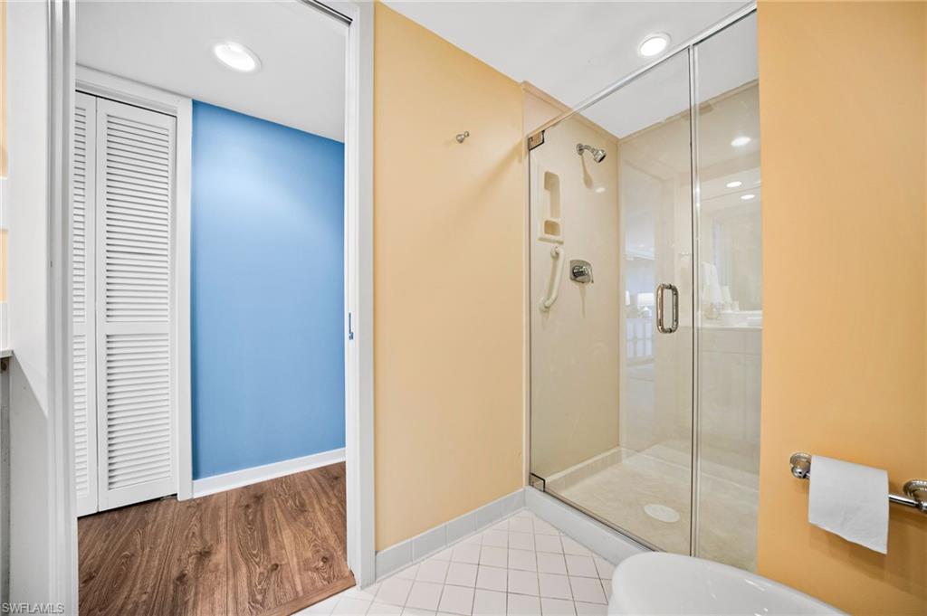 New shower door installed in 2025