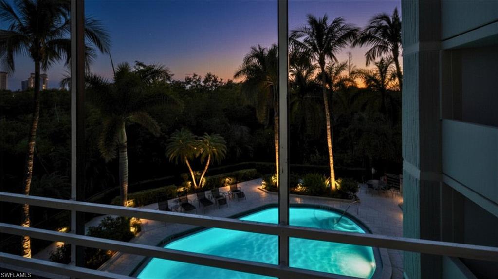 A front-row seat to glowing poolside evenings, without ever leaving home