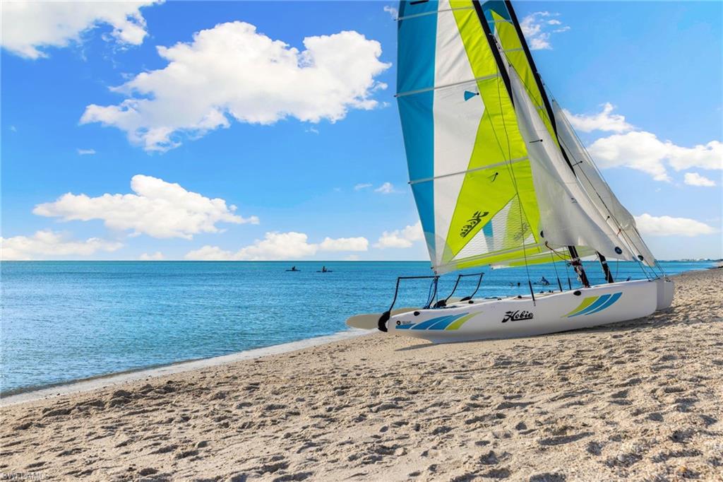 Sailboats, kayaks & other recreational equipment available to residents and guests.