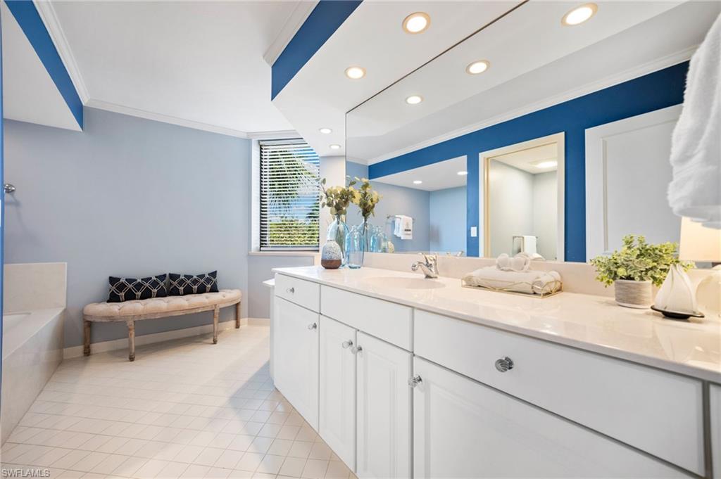 Primary Bath with terrific natural light.
