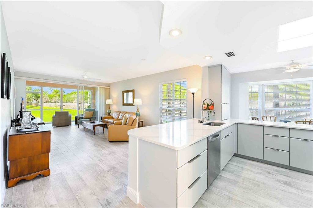 Foyer View of Kitchen and Great Room
