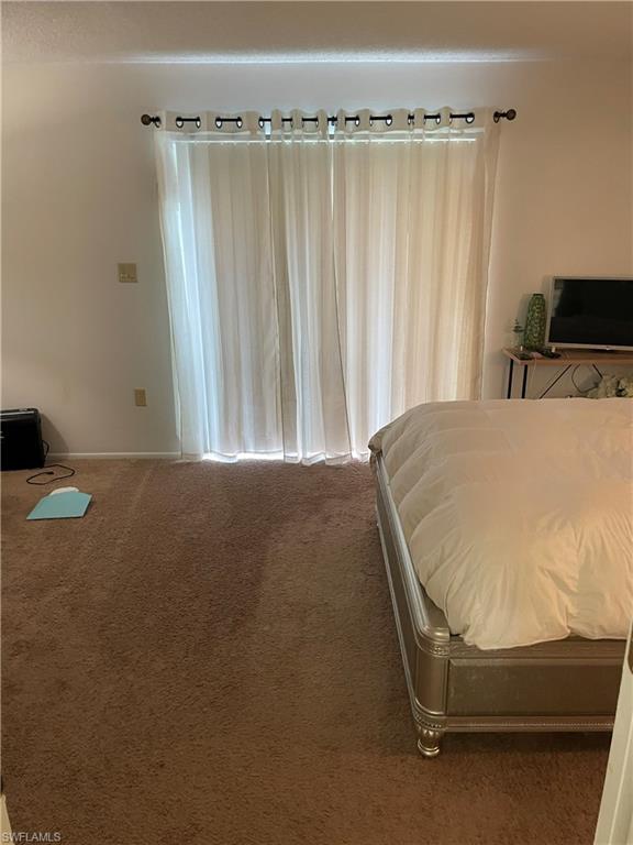 Bedroom featuring carpet floors