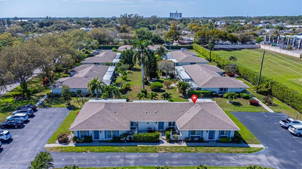 Aerial view of property