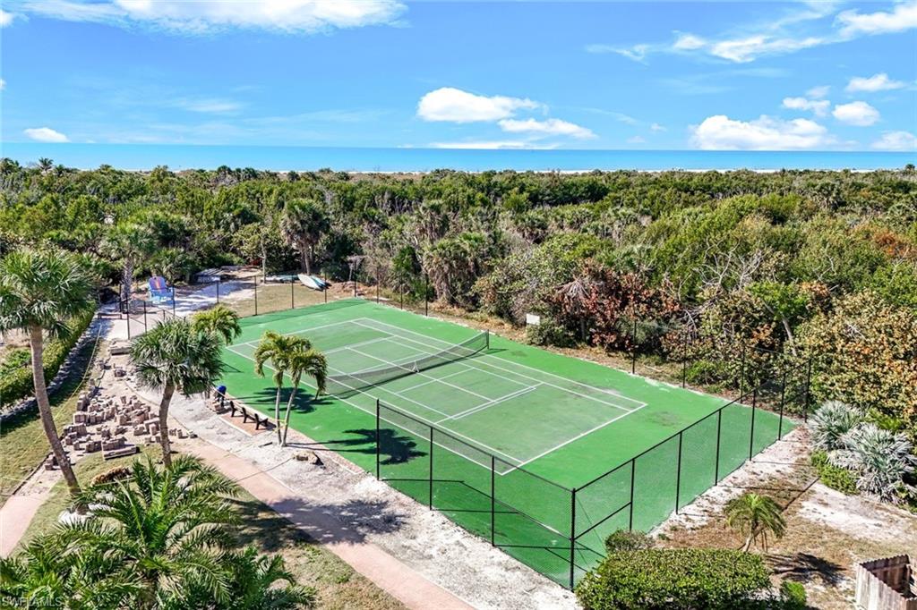 Tennis Court toward Pedestrian Bridge