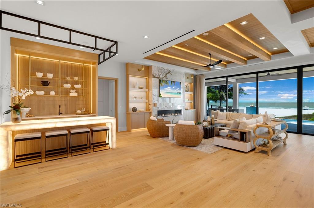 Open-concept living area
