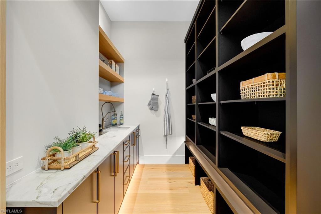 Buttler pantry with custom cabinetry