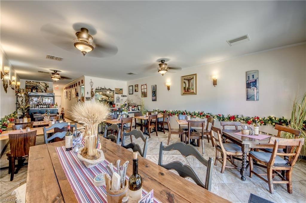 View of dining space