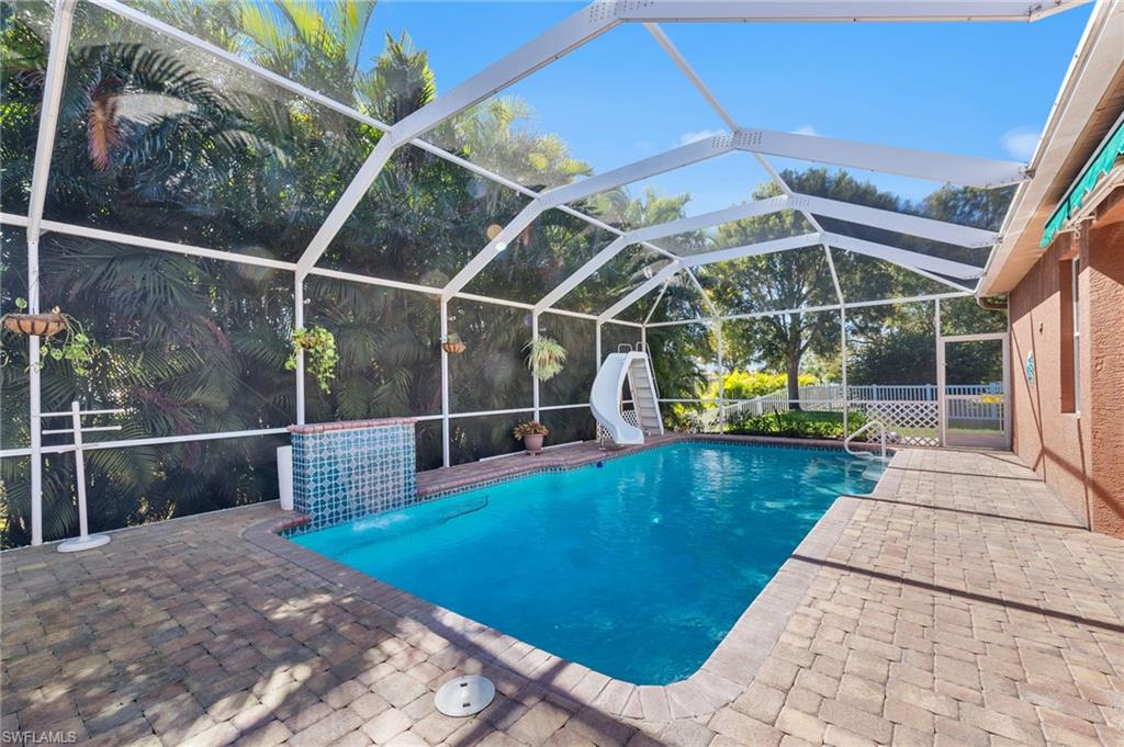 Solar Heated Pool with Waterfall