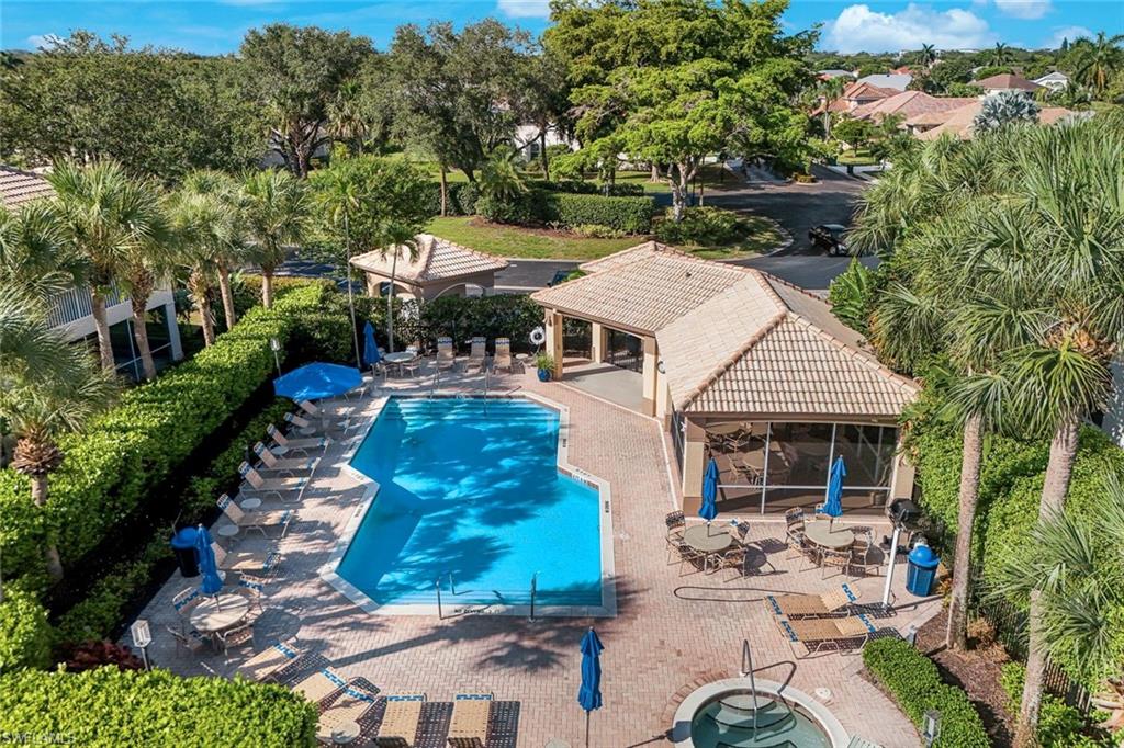 Community Pool Steps from front door