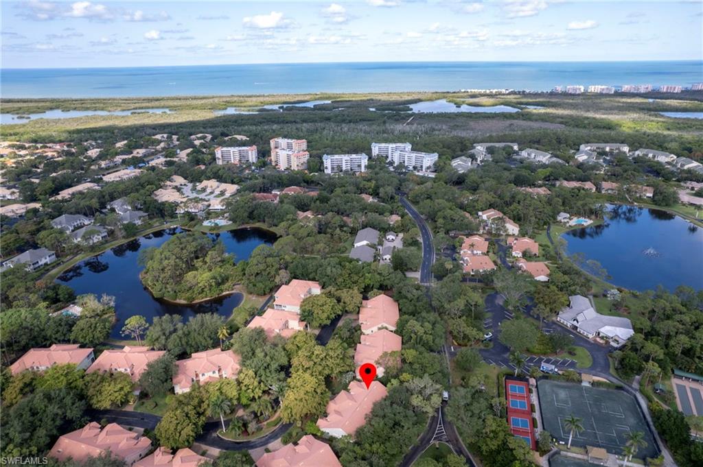 Aerial view of property looking west toward Gulf