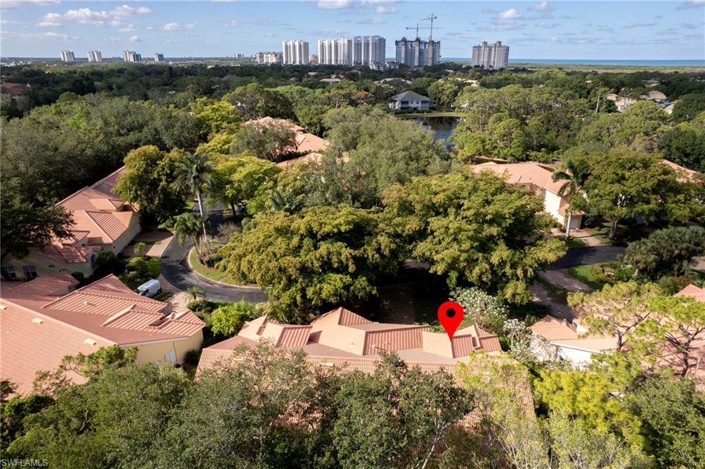 Aerial overview of property