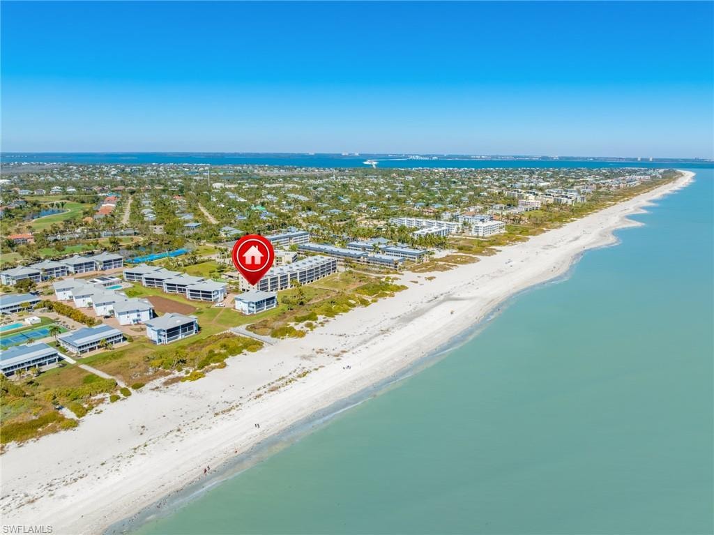 Drone / aerial view of expansive beach