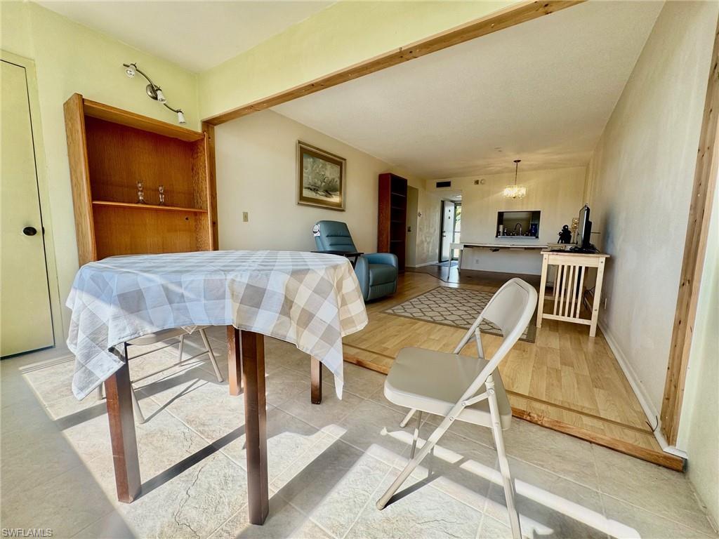 Dining area featuring baseboards