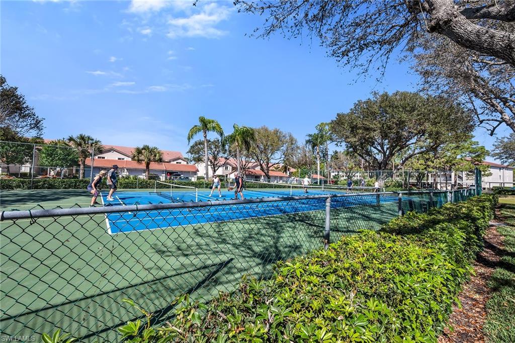 View of tennis court