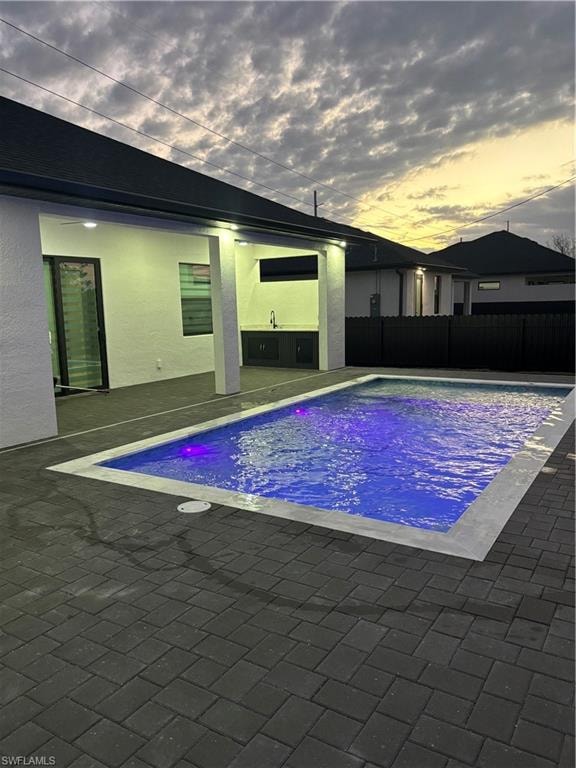 View of pool
