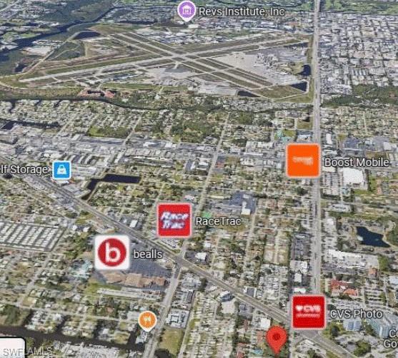 Aerial view of property's location