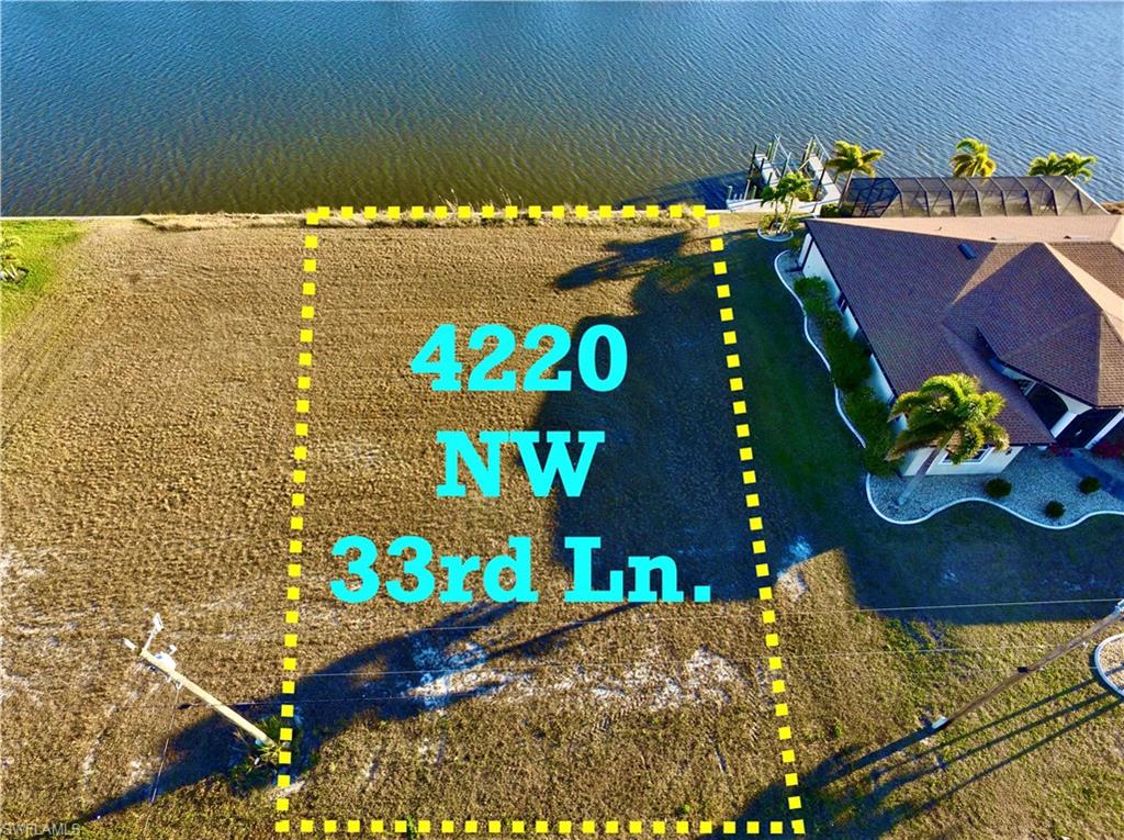 Drone / aerial view of a large body of water