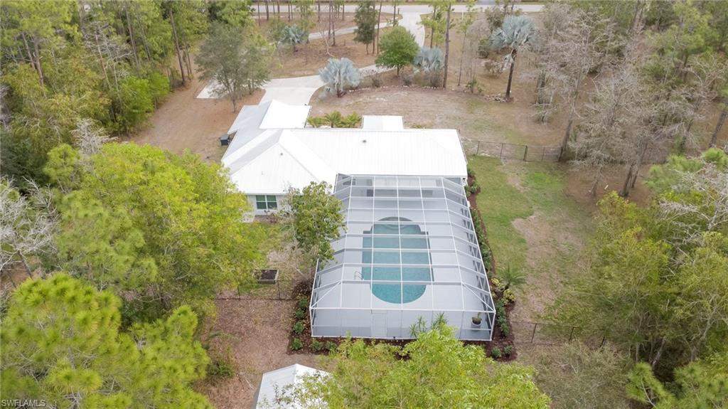View from above of property