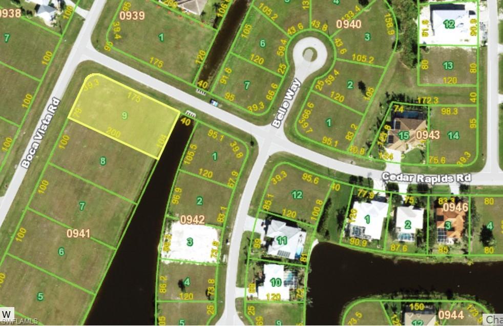 Map / location featuring property parcel outlined
