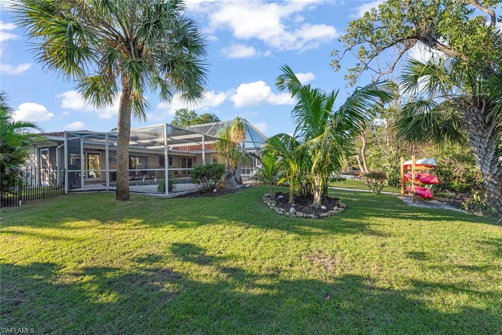 Large back yard
