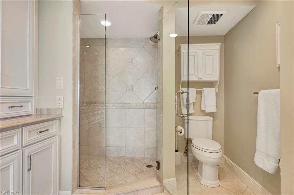 Primary bathroom - roomy walk-in shower