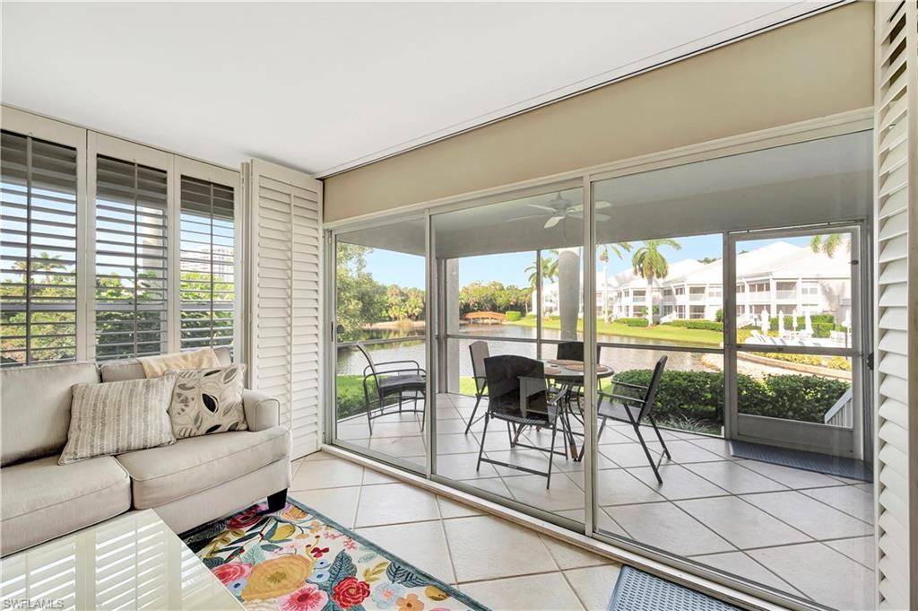 Beautiful water view from this first floor condo!