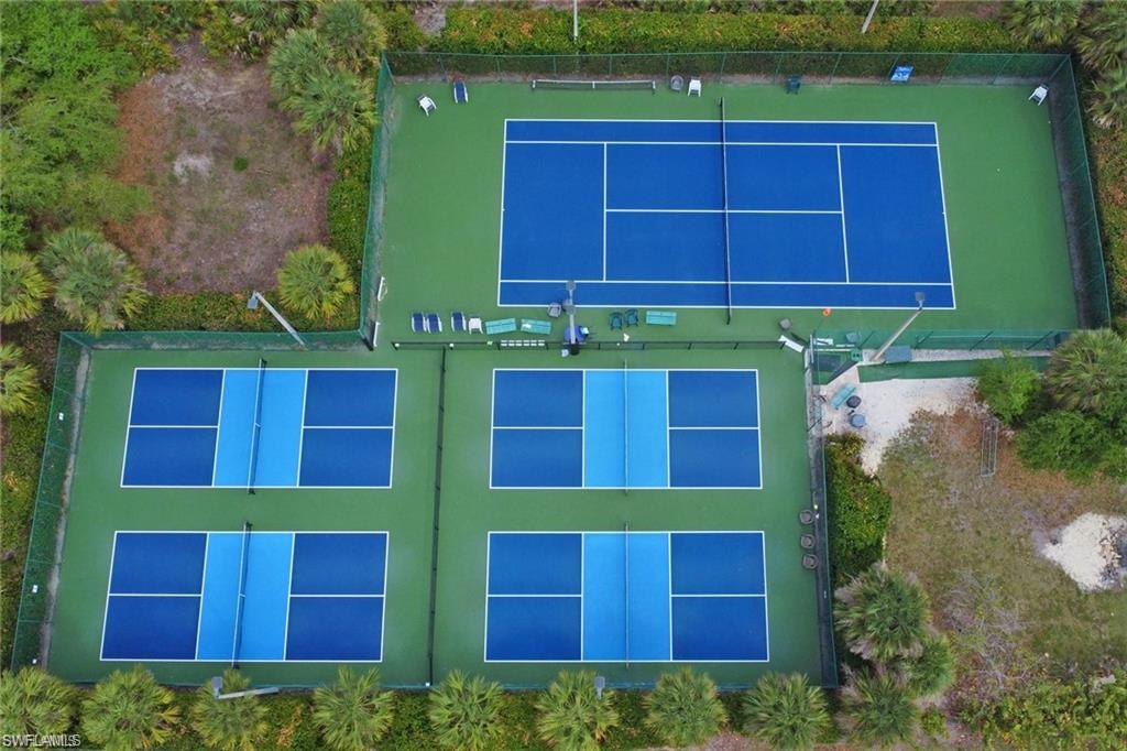 Tennis and pickleball courts.
