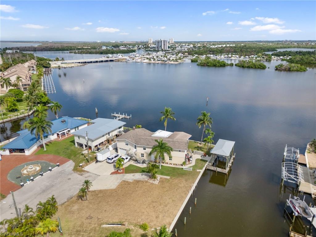 Bird's eye view of a large body of water
