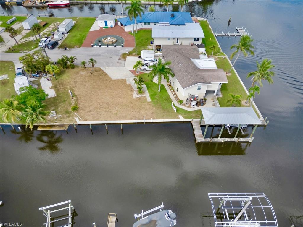 Bird's eye view of a large body of water
