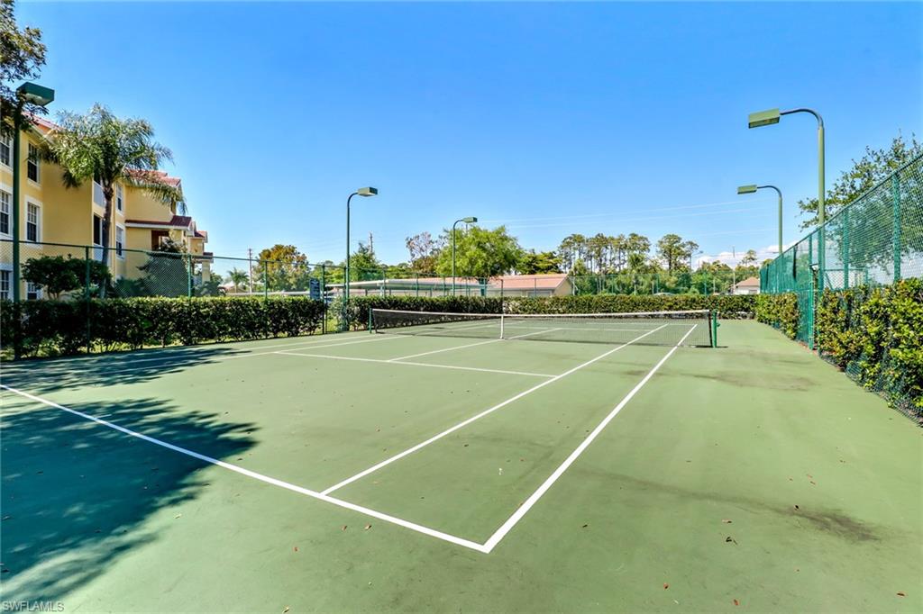 View of tennis court