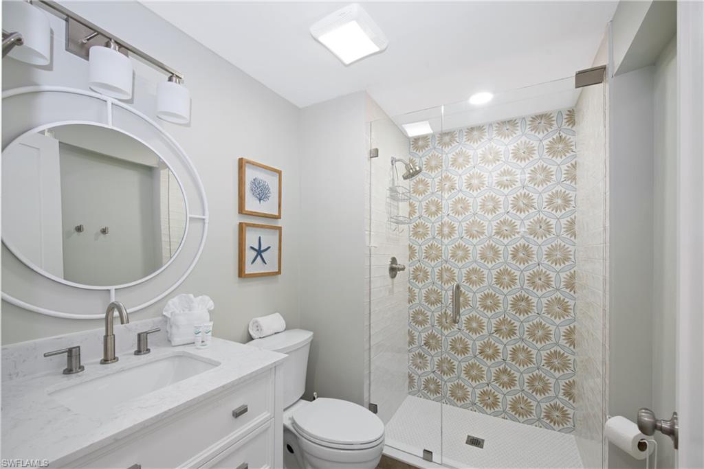 Elegant bathroom with a clean and sophisticated aesthetic - Virtually Edited Image