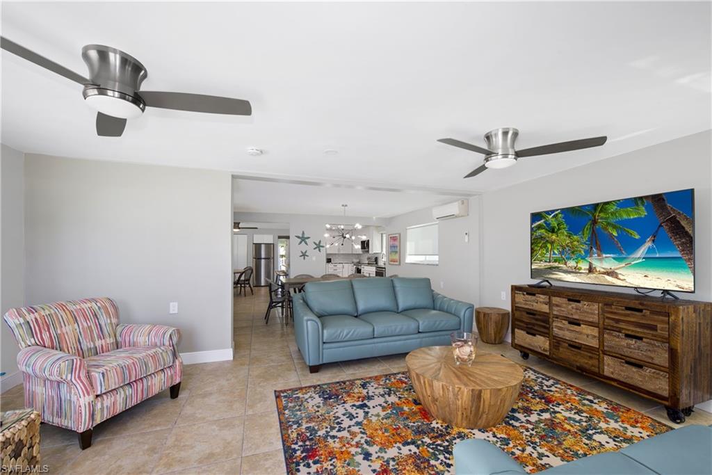 Open-concept living space - Virtually Edited Image