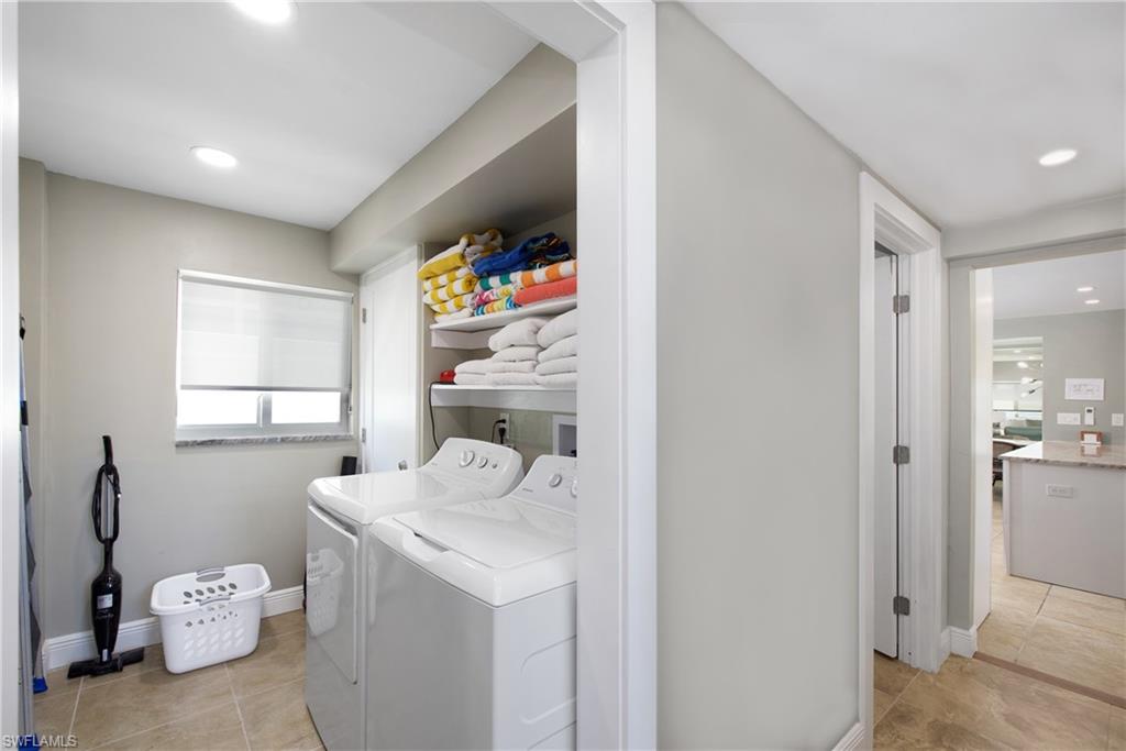 Functional laundry space with storage - Virtually Edited Image