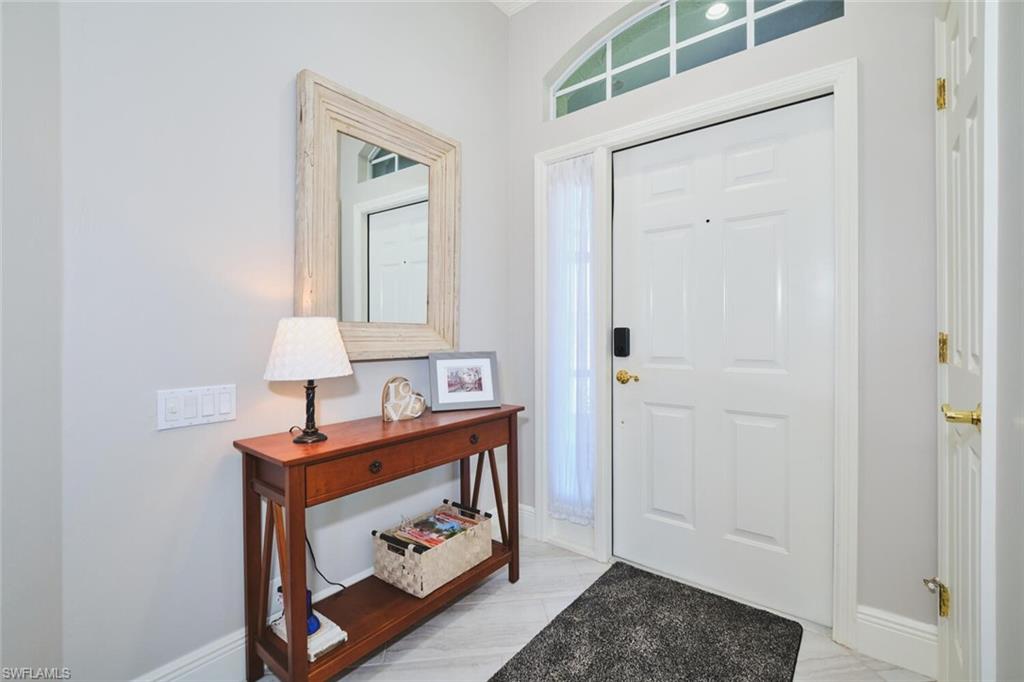 Entrance foyer with baseboards