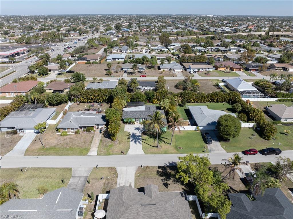 Aerial View of the Mature South East Cape Neighborhood  note Perimeter Areca for privacy