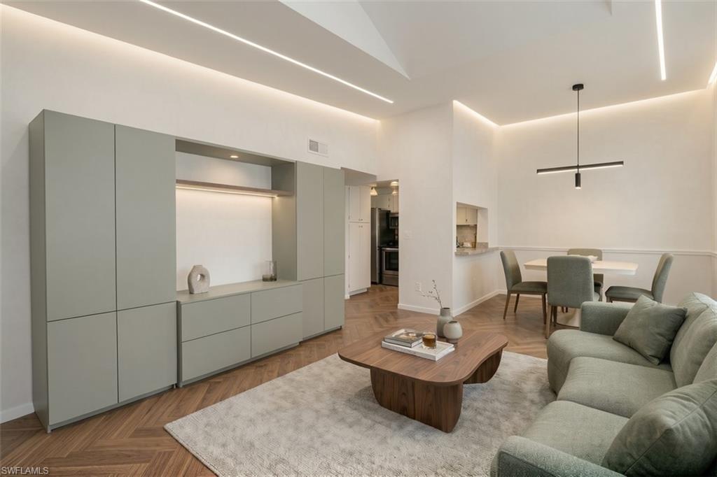 Great room has been virtually staged with AI.