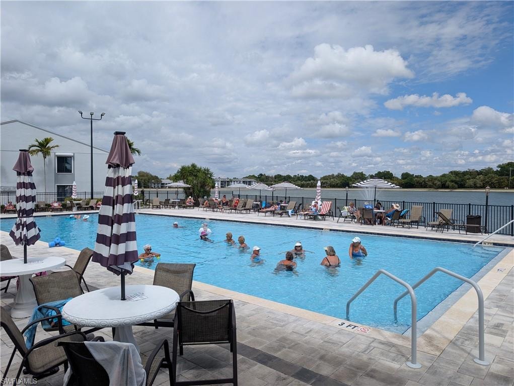 Relax in the community pool.
