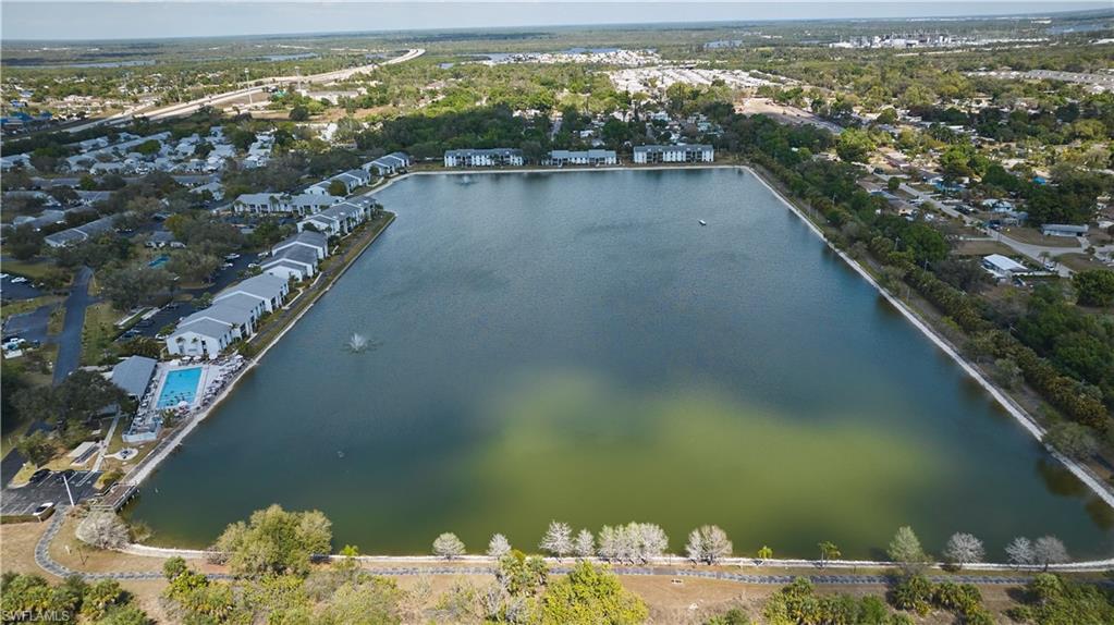 The large lake has a walking trail all the way around.