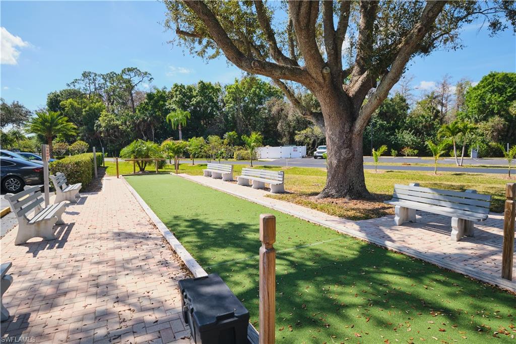 Stop for a quick game of Bocce ball along the way.