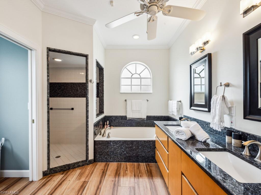 Master Bath large shower bath tub dual sinks