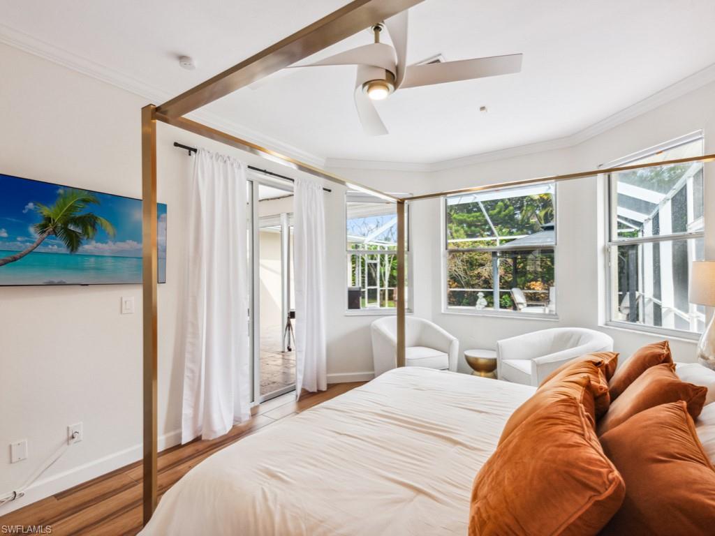 Master Bedroom Master Sitting area overlooking pool/spa