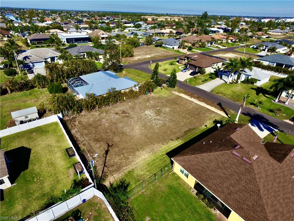 Aerial view of residential area