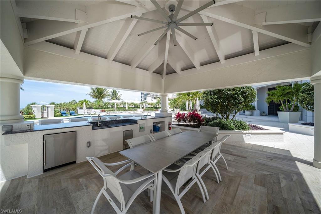 Covered grilling area