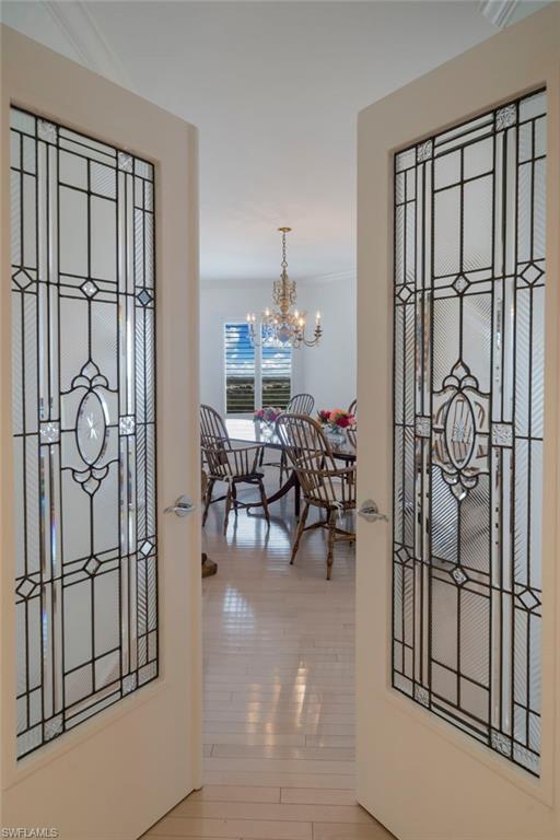 Leaded French doors