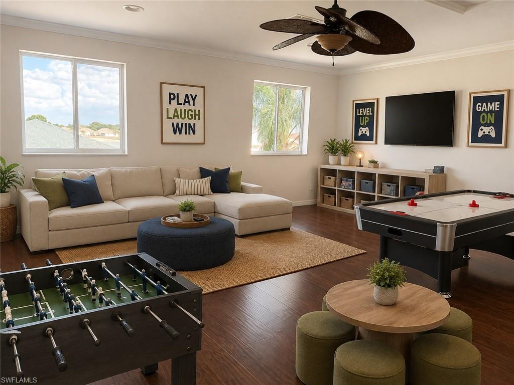 virtually stage loft area